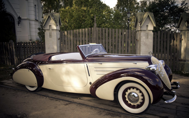 Обои картинки фото steyr 220 glaser roadster, автомобили, классика, steyr, 220, glaser, roadster