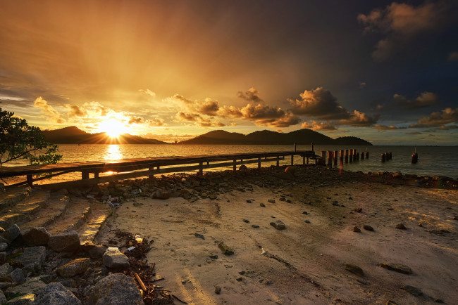 Обои картинки фото природа, восходы, закаты, рассвет