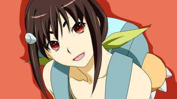 Картинка аниме bakemonogatari фон взгляд девушка