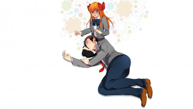 Обои картинки фото аниме, gekkan shoujo nozaki-kun, сакура, нозаки