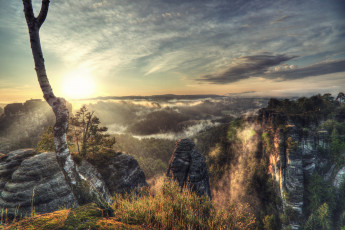 Картинка природа восходы закаты простор