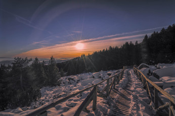 Картинка природа зима простор