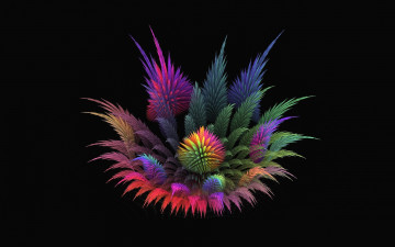 Картинка 3д+графика фракталы+ fractal цветок фон фрактал