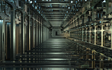 Картинка 3д+графика моделирование+ modeling тоннель