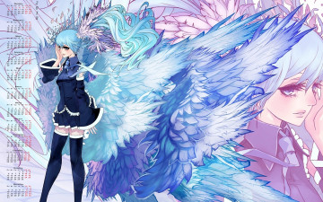 Картинка календари аниме 2018 взгляд девушка профиль