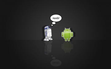 обоя компьютеры, android, фон, логотип