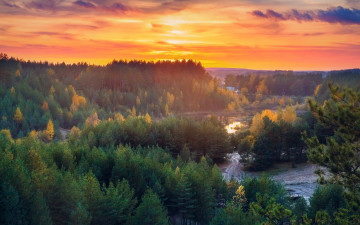 Картинка природа восходы закаты простор