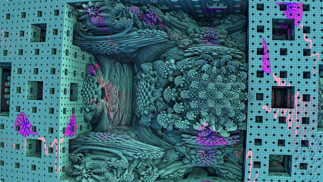 Обои картинки фото 3д графика, фракталы , fractal, абстракция, форма, фрактал, цвет