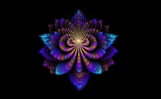 Обои картинки фото 3д графика, абстракция , abstract, складки, цветок, фон, фрактал