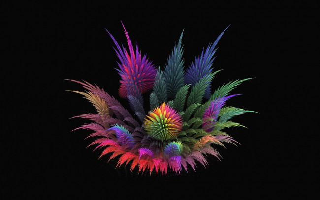 Обои картинки фото 3д графика, фракталы , fractal, цветок, фон, фрактал