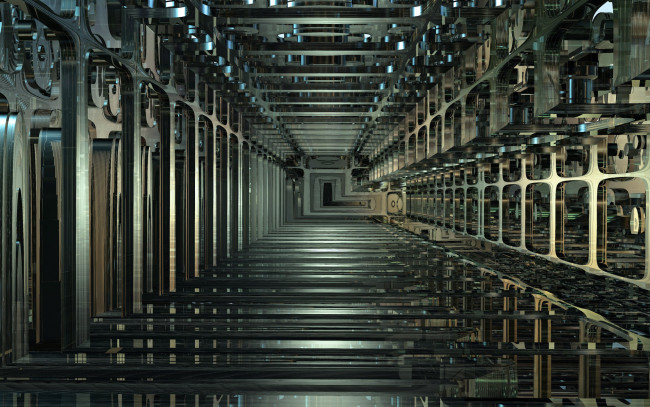 Обои картинки фото 3д графика, моделирование , modeling, тоннель