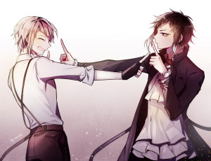 Картинка аниме bungou+stray+dogs бродячие псы литературные гении