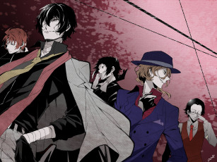 Картинка аниме bungou+stray+dogs бродячие псы литературные гении