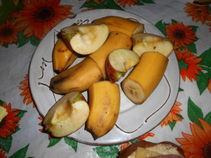 Картинка еда бананы яблоки