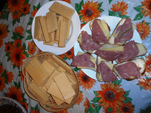 Картинка еда бутерброды +гамбургеры +канапе печенье вафли сыр хлеб колбаса