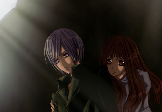 Картинка аниме vampire+knight двое