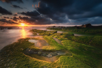 Картинка природа восходы закаты простор