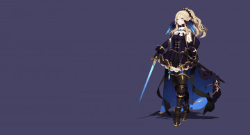 Картинка аниме животные +существа девушка взгляд фон