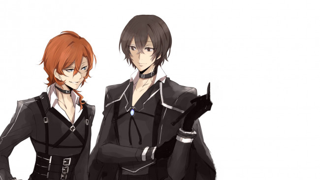 Обои картинки фото аниме, bungou stray dogs, бродячие, псы, литературные, гении