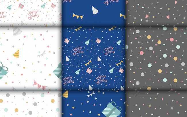 Обои картинки фото праздничные, день рождения, подарки, фон, синий, белый