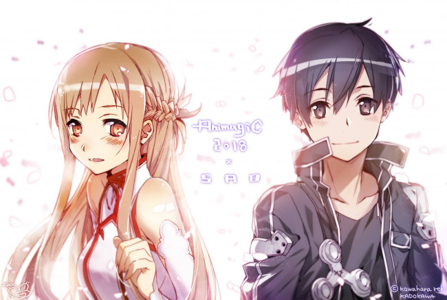 Обои картинки фото аниме, sword art online, ьастера, меча, онлайн