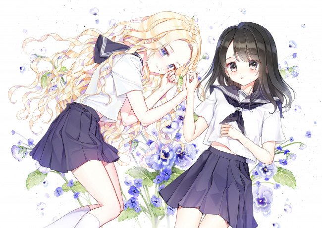 Обои картинки фото аниме, unknown,  другое , девочки