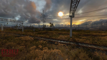Картинка железная+дорога+на+локации+юпитер видео+игры +call+of+pripyat зов припяти железная дорога stalker сталкер юпитер
