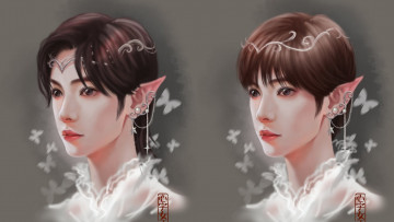 Картинка фэнтези эльфы сун цзиян эльф арт парень китайский актёр