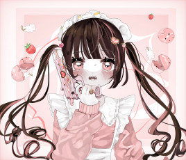 Картинка аниме оружие +техника +технологии девушка