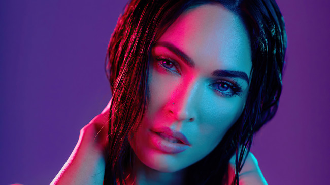 Обои картинки фото девушки, megan fox, шатенка, лицо