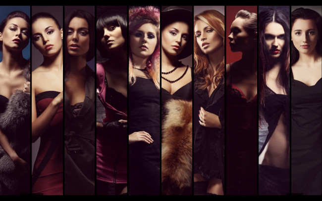 Обои картинки фото девушки, - группа девушек, красивые, супер, секси, няшки, нежные, классные, модницы, лапочки