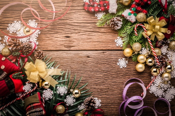 Картинка праздничные украшения ветки