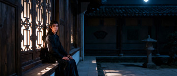 обоя 3д графика, мультфильмы,  кино,  видео игры, вэй, усянь, двор, здание, окно