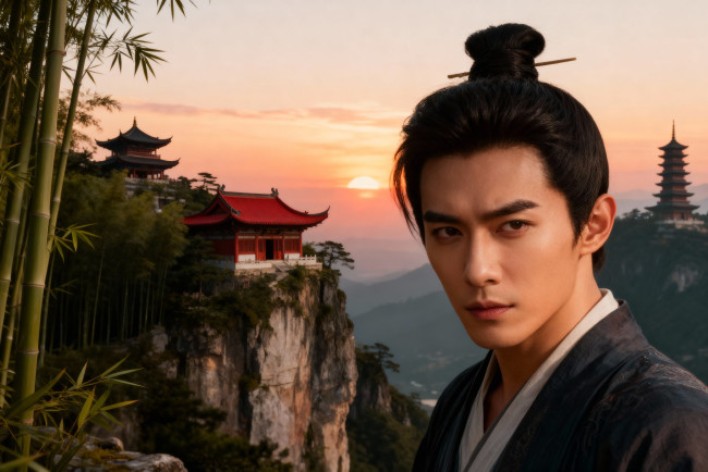 Обои картинки фото 3д графика, люди , people, парень, китай