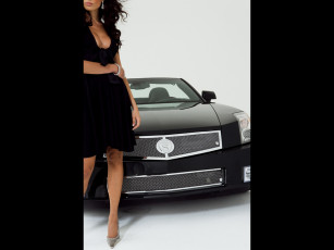 Картинка strut cadillac xlr monterey автомобили авто девушками