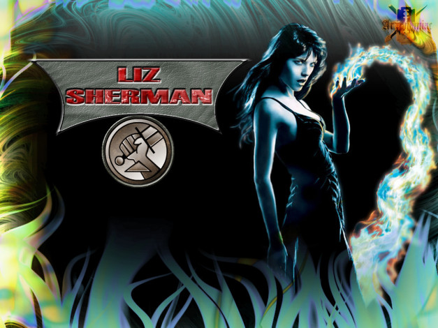 Обои картинки фото разное, девушка, магия, значок, волосы, надпись