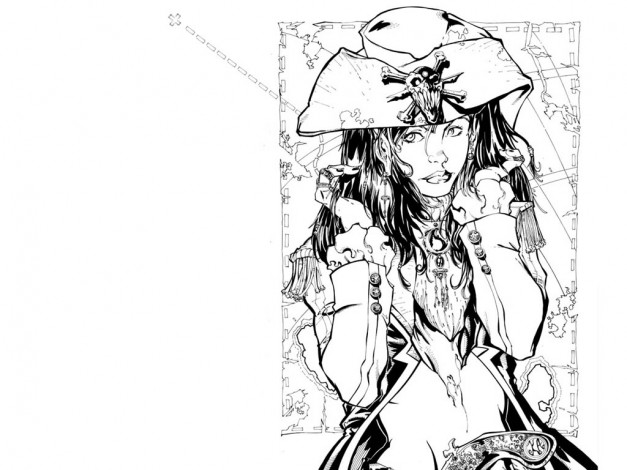 Обои картинки фото рисованные, люди