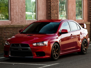 Картинка mitsubishi lancer evo автомобили