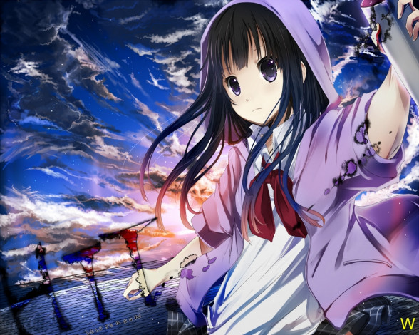 Обои картинки фото аниме, on