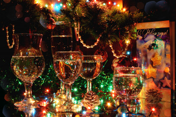 Картинка праздничные угощения с новым годом