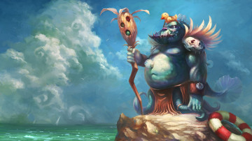 Картинка by redpeggy фэнтези существа спасательный круг чудовище утёнок