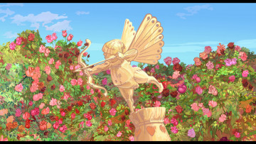 обоя добрыня, никитич, змей, горыныч, мультфильмы, купидон, амур, скульптура