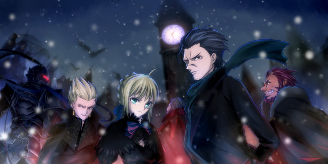 Обои картинки фото аниме, fate, zero, персонажи