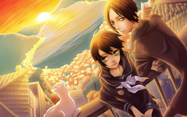 Обои картинки фото аниме, nabari, no, ou, yoite, shijima, kurookano