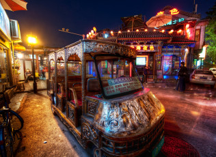 Картинка города пекин китай такси