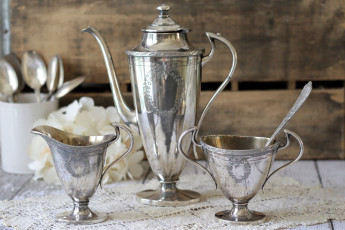 Картинка разное посуда столовые приборы кухонная утварь серебро