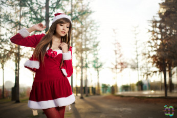 Картинка Agnes+Lim девушки снегурочка азиатка