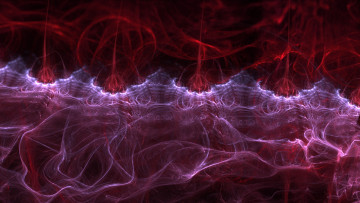 Картинка 3д графика abstract абстракции изгибы цвета узор фон линии