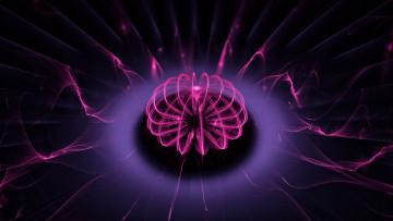 Картинка 3д графика fractal фракталы фон цвета линии темный изгибы узор