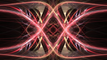 Картинка 3д графика fractal фракталы фон цвета линии темный изгибы узор